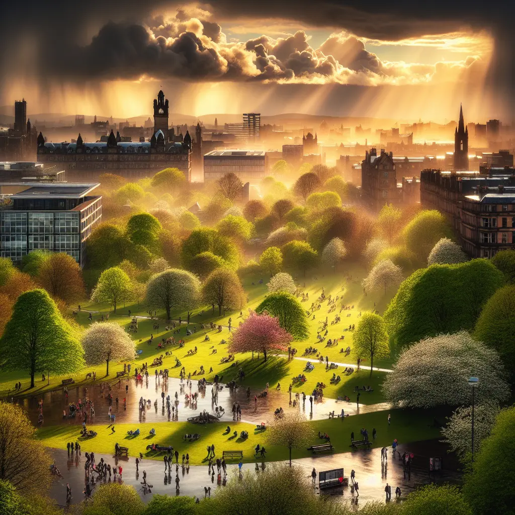 Hvordan er vejret i Glasgow i maj?