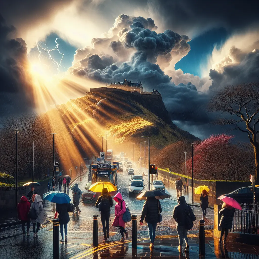 Hvordan er vejret i Edinburgh i uge 8?