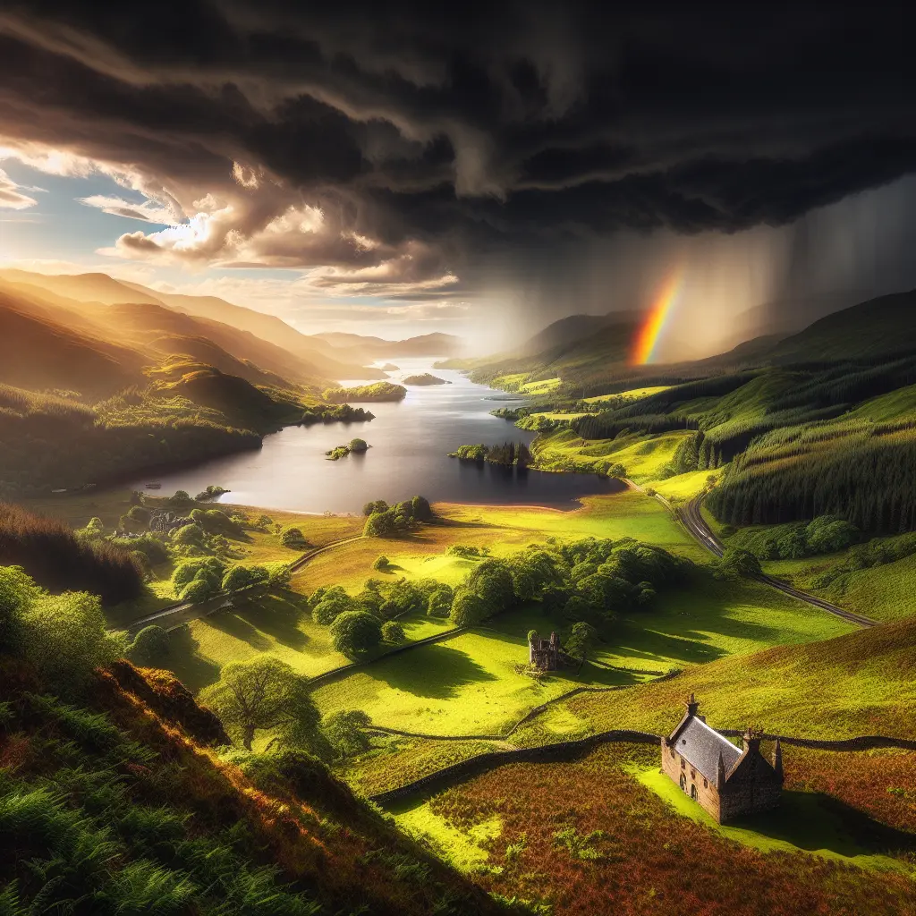 Hvordan er vejret i Skotland i uge 30?